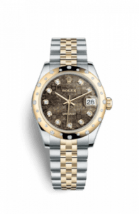 Rolex Datejust 31 Rolesor Yellow Domed Diamond / Jubilee / Black MOP Computer 178343-0027
