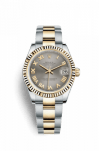 Rolex Datejust 31 Rolesor Yellow Fluted / Oyster / Steel Roman 178273-0088