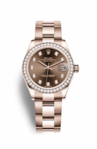 Rolex Datejust 31 Rose Gold / Diamond / Chocolate - Diamond / Oyster 278285rbr-0012