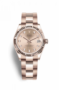 Rolex Datejust 31 Rose Gold / Fluted / Rose - Diamond / Oyster 278275-0030