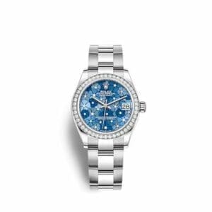Rolex Datejust 31 Stainless Steel / Diamond / Blue - Floral / Oyster 278384RBR-0039