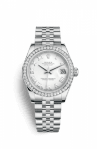 Rolex Datejust 31 Stainless Steel Diamond / Jubilee / White - Roman 178384-0006