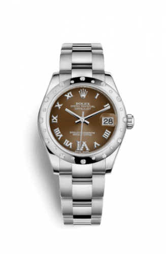 Rolex Datejust 31 Stainless Steel Domed Diamond / Oyster / Bronze - Roman 178344-0017