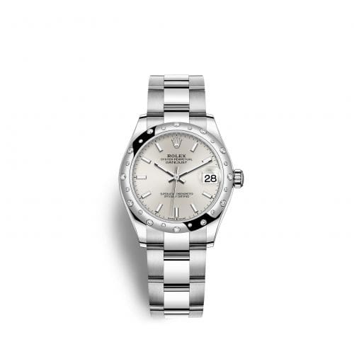 Rolex Datejust 31 Stainless Steel Domed Diamond / Oyster / Silver 278344rbr-0013