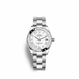 Rolex Datejust 31 Stainless Steel Domed Diamond / Oyster / White - Roman 278344rbr-0011