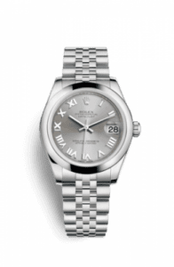 Rolex Datejust 31 Stainless Steel Domed / Jubilee / Rhodium Roman 178240-0001