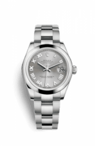 Rolex Datejust 31 Stainless Steel Domed / Oyster / Rhodium Roman 178240-0006