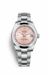 Rolex Datejust 31 Stainless Steel Domed / Pink / Pink 178240-0028