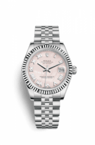 Rolex Datejust 31 Stainless Steel Fluted / Jubilee / Pink MOP Roman 178274-0044