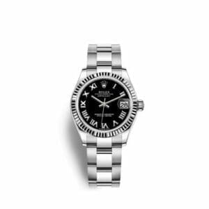 Rolex Datejust 31 Stainless Steel Fluted / Oyster / Black - Roman 278274-0001