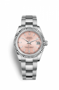 Rolex Datejust 31 Stainless Steel Fluted / Oyster / Pink 178274-0027