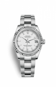 Rolex Datejust 31 Stainless Steel Fluted / Oyster / White 178274-0024