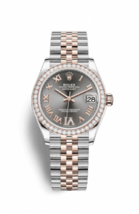 Rolex Datejust 31 Stainless Steel/ Rose Gold / Diamond / Grey - Roman / Jubilee 278381rbr-0030