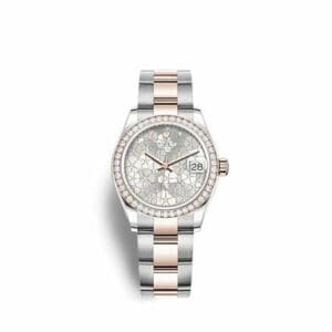 Rolex Datejust 31 Stainless Steel - Rose Gold / Diamond/ Silver - Floral / Oyster 278381RBR-0031