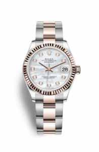 Rolex Datejust 31 Stainless Steel/ Rose Gold / Fluted / MOP / Oyster 278271-0025