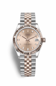 Rolex Datejust 31 Stainless Steel/ Rose Gold / Fluted / Rose - Diamond / Jubilee 278271-0024