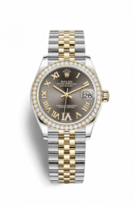 Rolex Datejust 31 Stainless Steel / Yellow Gold / Diamond / Grey - Roman / Jubilee 278383rbr-0018
