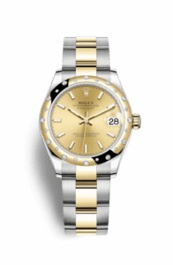Rolex Datejust 31 Stainless Steel / Yellow Gold / Domed - Diamond / Champagne / Oyster 278343rbr-0013