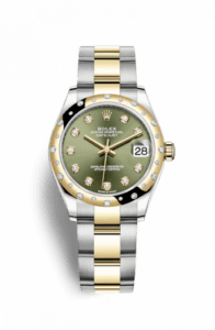 Rolex Datejust 31 Stainless Steel / Yellow Gold / Domed - Diamond / Olive - Diamond / Oyster 278343rbr-0029