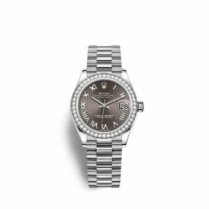 Rolex Datejust 31 White Gold Diamond / Grey - Roman 278289rbr-0017
