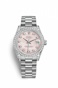 Rolex Datejust 31 White Gold Diamond / President / Pink MOP 178159-0002