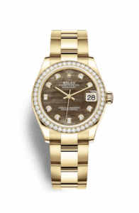 Rolex Datejust 31 Yellow Gold / Diamond / Black MOP / Oyster 278288rbr-0031