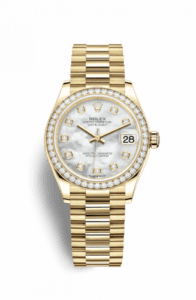 Rolex Datejust 31 Yellow Gold / Diamond / MOP / President 278288rbr-0006