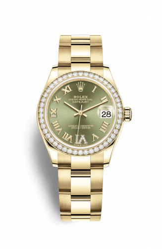 Rolex Datejust 31 Yellow Gold / Diamond / Olive - Roman / Oyster 278288rbr-0023
