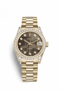 Rolex Datejust 31 Yellow Gold Diamond / President / Black MOP Computer 178158-0018