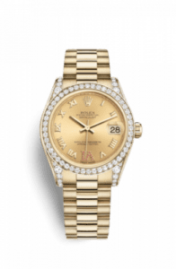 Rolex Datejust 31 Yellow Gold Diamond / President / Champagne Roman 178158-0068