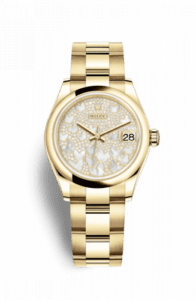 Rolex Datejust 31 Yellow Gold / Domed / Butterfly / Oyster 278248-0021