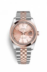 Rolex Datejust 36 Rolesor Everose Domed / Jubilee / Pink 116201-0097