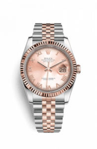 Rolex Datejust 36 Rolesor Everose Fluted / Jubilee / Pink Roman 116231-0089