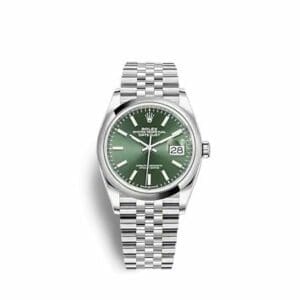 Rolex Datejust 36 Stainless Steel - Domed / Green / Jubilee 126200-0023