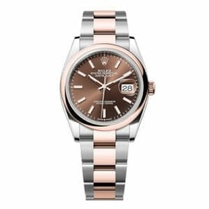 Rolex Datejust 36 Stainless Steel - Everose - Domed / Chocolate / Oyster 126201-0044
