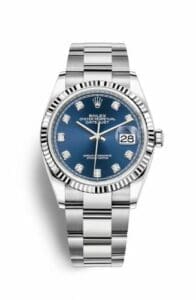 Rolex Datejust 36 Stainless Steel / Fluted / Blue-Diamond / Oyster 126234-0038