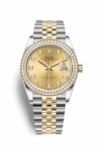 Rolex Datejust 36 Stainless Steel / Yellow Gold / Diamond / Champagne Diamond / Jubilee 126283RBR-0003