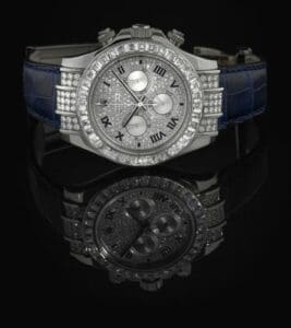 Rolex Daytona White Gold Diamond Strap Roman 116599tbr-0001