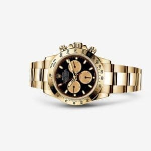 Rolex Daytona Yellow Gold Black Champagne 116528-0036