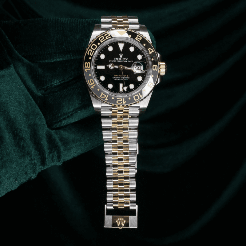 Rolex 126713GRNR GMT-Master II Bumblebee bottom strap_bracelet