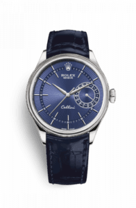 Rolex Cellini Date White Gold / Blue / Alligator Blue 50519-0011