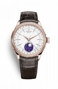 Rolex Cellini Moonphase Everose / White / Alligator 50535-0002