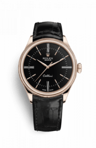 Rolex Cellini Time Everose / Black / Alligator Black 50505-0009