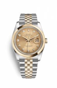 Rolex Datejust 36 Rolesor Yellow Domed / Jubilee / Champagne Diamonds 116203-0140