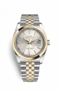 Rolex Datejust 36 Rolesor Yellow Domed / Jubilee / Silver 116203-0143