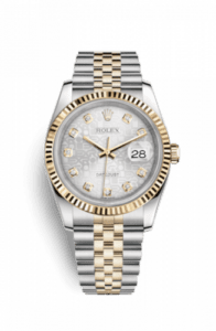 Rolex Datejust 36 Rolesor Yellow Fluted / Jubilee / Silver Computer 116233-0156