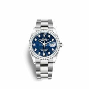 Rolex Datejust 36 Stainless Steel - Diamond / Blue - Fluted - Diamond / Oyster 126284RBR-0050