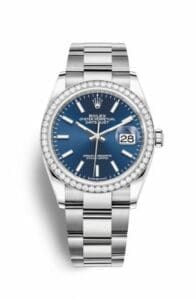 Rolex Datejust 36 Stainless Steel / Diamond / Blue / Oyster 126284RBR-0010