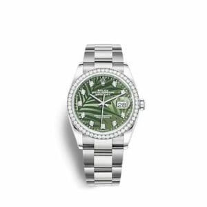 Rolex Datejust 36 Stainless Steel - Diamond / Green - Palm - Diamond / Oyster 126284RBR-0048