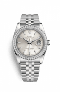 Rolex Datejust 36 Stainless Steel Diamond / Jubilee / Silver 116244-0058